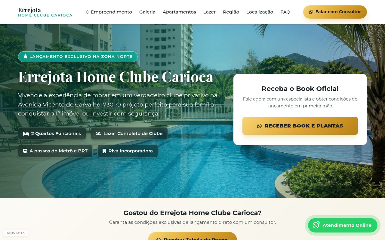 Empreendimento Errejota Home Clube Carioca Empreendimento Errejota Home Clube Carioca
