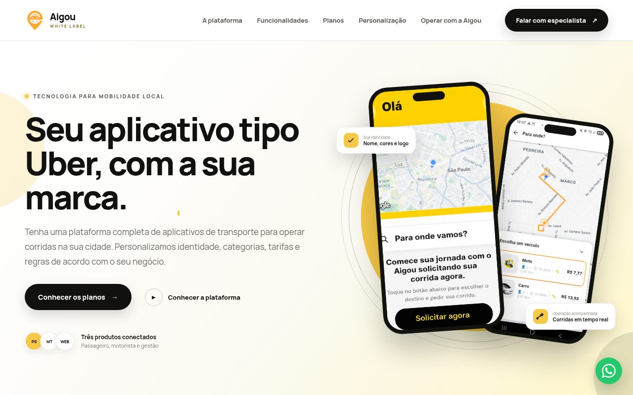 App estilo Uber