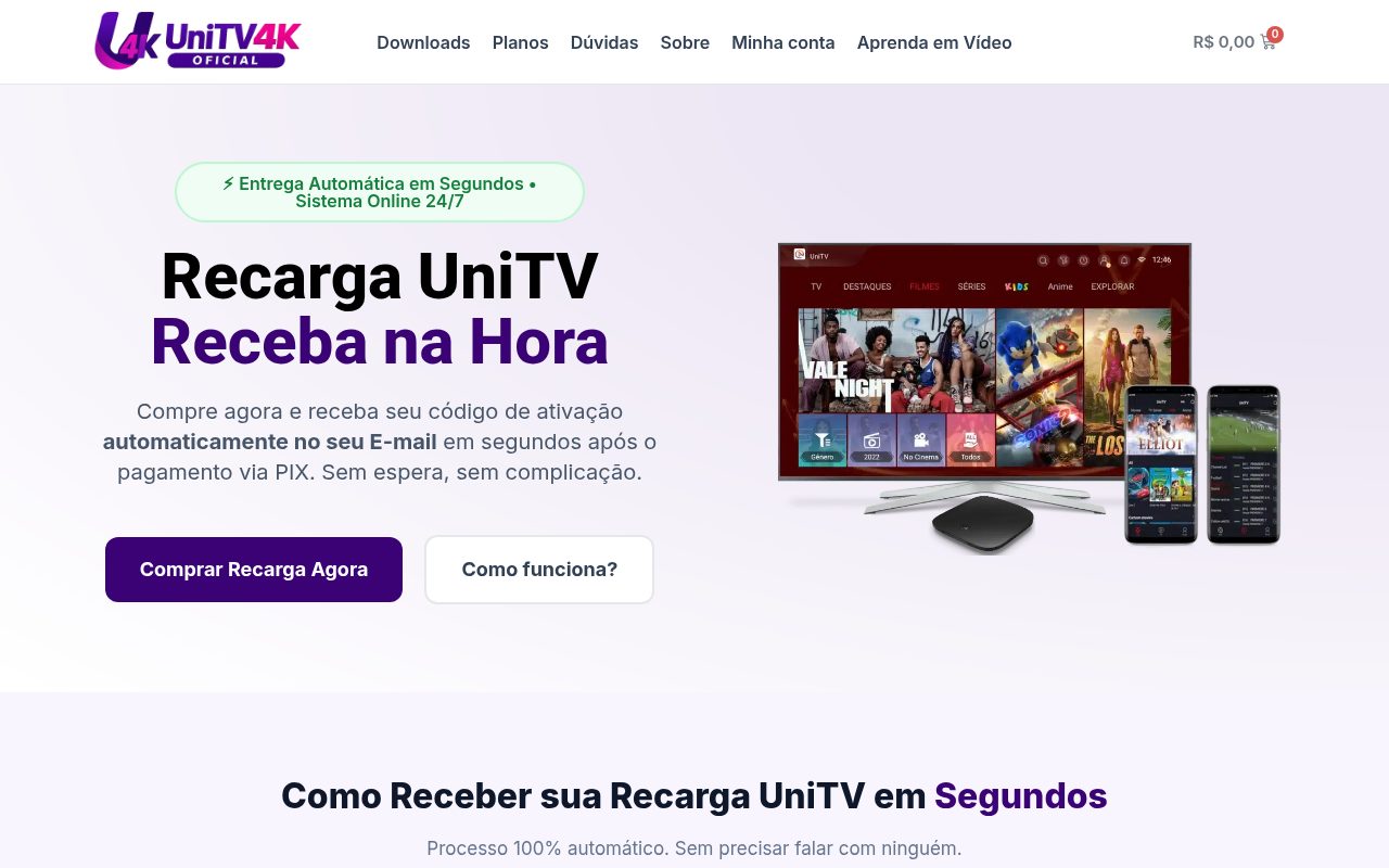 recarga unitv