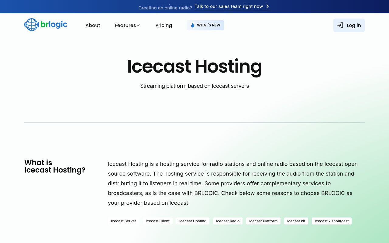 Icecast hosting Icecast hosting