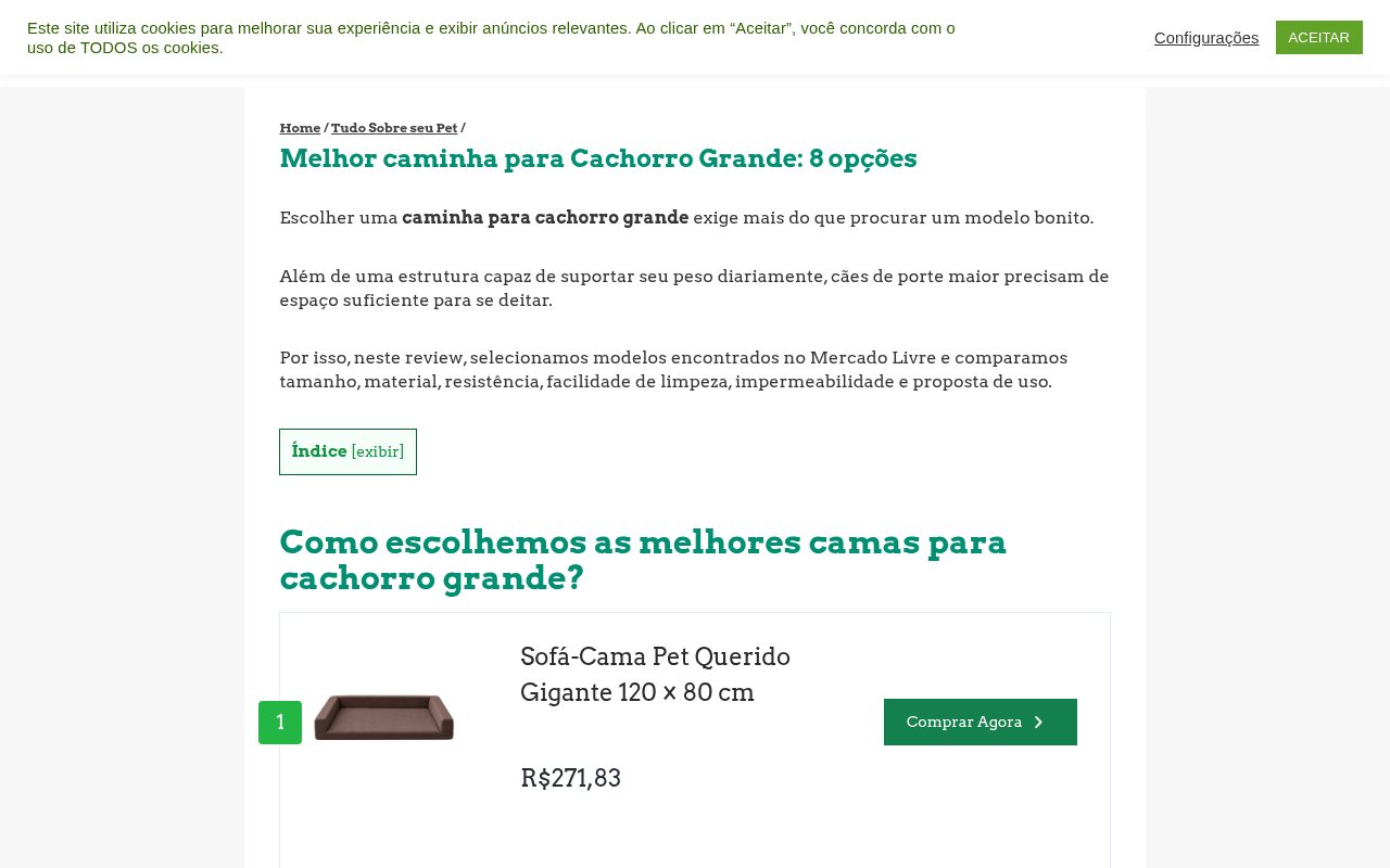 melhor caminha para cachorro grande